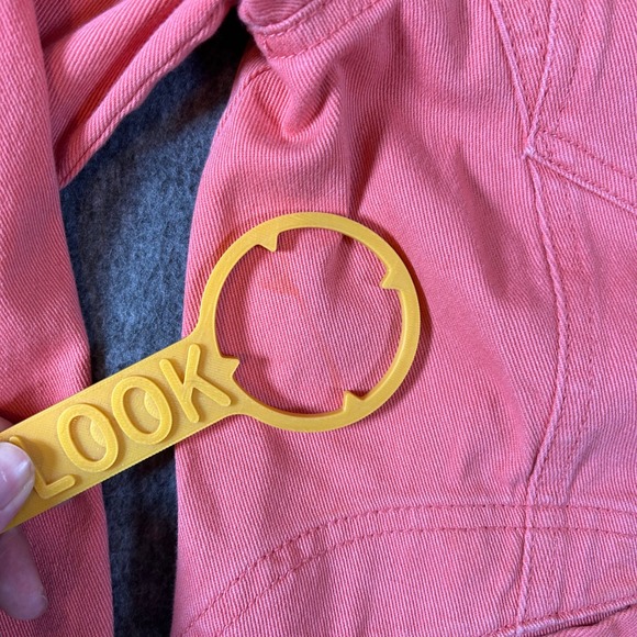 Vintage Ralph Lauren Jeans Co Coral Denim Blazer Jacket Womens S Distressed - Picture 4 of 10